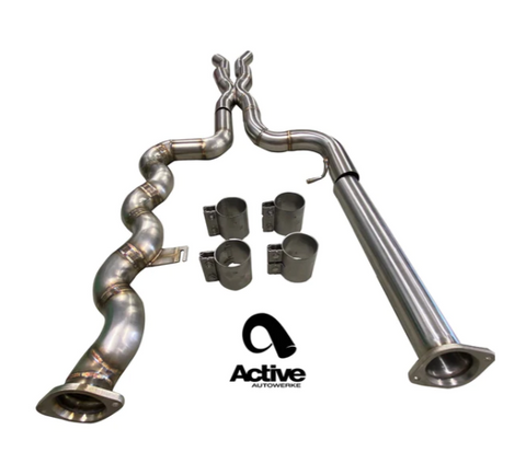 Active Autowerke Signature Equal Length mid-pipe for BMW G8x with G-brace