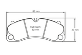 Pagid Racing Brake Pads for 991 GT3/RS & Turbo with Standard Steel Brakes
