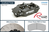 AP Racing by Essex Radi-CAL Competition Rear Brake Kit – Porsche 992 GT3, GT3 RS, Carrera, Turbo