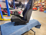 MINT Recaro Sportster CS - PAIR - Black Nardo-Carbon/White Logo