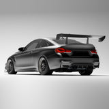 Vulcan Alpha BMW F82 M4 Aero Package - Swan Neck Wing