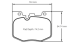 Pagid RSL29 Racing Brake Pads – Toyota GR Supra & BMW G-Chassis
