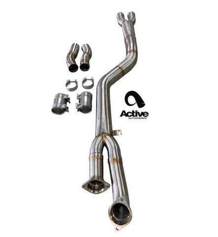 Active Autowerke Signature single mid-pipe with G-brace for BMW G8x M